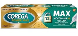 Corega Denture Adhesive Cream: Power Max Mount &amp; Protect -MINT- Free Shipping - £12.39 GBP