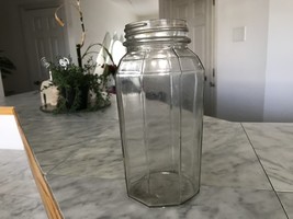 Tygart Valley Glass Company Octagon Fruit Jar. Design Pat. 87167 7.5H - £11.34 GBP