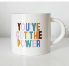 You've Got The Power Coffee Tea Mug Cup 14 Oz Stoneware By Room Essentials NEW - $18.69