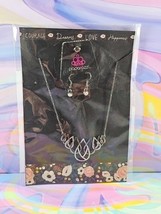 Paparazzi Thunderstruck Teardrops Black Necklace/Dangle Earrings Set - $110.47 MXN