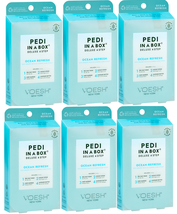 Voesh Pedi In A Box Deluxe 4 Step Pedicure - Ocean Refresh (Pack Of 6) - $34.90