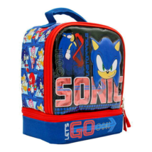 Sonic The Hedgehog Sega Lunch Box Dual-Chamber BPA-Free Insulated Tote Nwt - £13.58 GBP