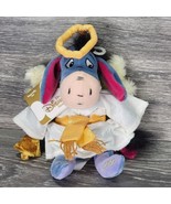 Vintage 2000 Disney Store Mini Bean Bag Eyeore Choir Angel 9&#39;&#39; Plush Bea... - $9.74