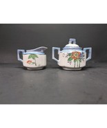 Lustreware Creamer Sugar Bowl Set, Vintage Japanese Porcelain Tea Servic... - $19.00 CAD