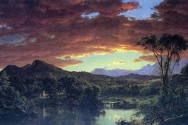 A Rural home by Frederic Edwin Church - Art Print - £17.67 GBP+