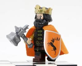 Game of Thrones King Robert Baratheon Lego Compatible Minifigure Bricks Toys - £2.62 GBP