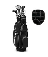 10 Pieces Womens Complete Golf Club Set with Alloy Driver Black - Color:... - €284,87 EUR