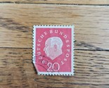 Germany Stamp Prof Dr. Theodor Heuss 20pf Used - $0.94