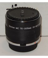 Vivitar MC 75-205MM 2X Matched Multiplier Teleconverter Camera Lens For ... - $52.42