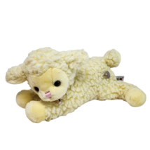 11&quot; Vintage Aurora Baby Lamb Wind Up Musical Stuffed Animal Plush Toy - £37.21 GBP