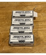 4 Artista EDU Ultra 400 Black and White Negative Film Rolls 120 3/2015 - $741.49 MXN