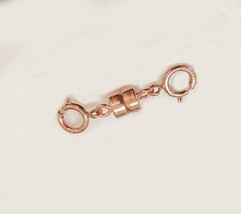 1&quot; extender Rose gold filled  5 mm Magnetic Clasp with double sprint lock. - £10.27 GBP