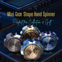 Mini Titanium Alloy Gear Shape Hand Spinner | Mini EDC Gear Shape Fidget Spinner - £47.20 GBP+