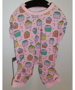 Hotel Doggy Dog Clothes One Piece Outfit Small Pink Cupcakes New 12-13&quot;  - £15.56 GBP