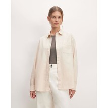 Everlane Womens The Relaxed Oxford Shirt Pocket Organic Cotton Whisper P... - $43.41