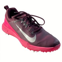Women&#39;s Golf Shoes NIKE 880120 Lunar Command 2 Bordeaux Leather Size 9.5 - £21.57 GBP