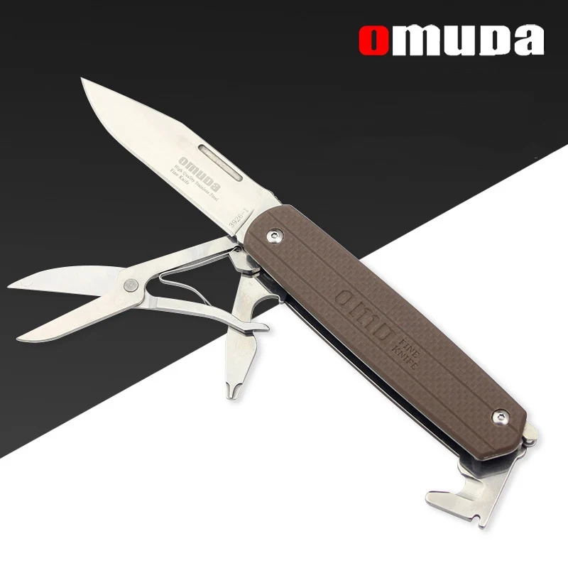 Multi-Tool Folding Knife Camping Equipment Outdoor Nature Hike Self-Defense - £21.68 GBP