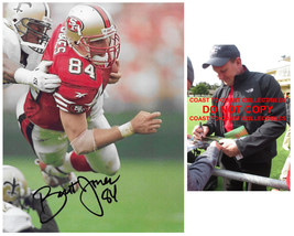 Brent Jones signed San Francisco 49ers football 8x10 photo Proof COA-autographed - £58.25 GBP