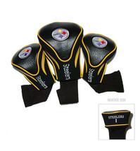 Pittsburgh Steelers NFL Contour Golf Club Headcover Set of 3 Embroidered... - £37.98 GBP