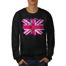 United Kingdom Heart Jumper Union Jack Men Sweatshirt - £14.97 GBP