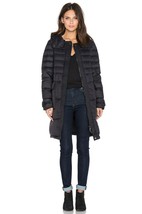 Theory Hoodie Nealia Quilted Long Jacket Navy ( S ) - £331.93 GBP