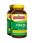 2 x 200Pk Nature Made Fish Oil 1200 mg Softgels Omega 3 - $46.59 CAD