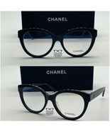 NIB Chanel 5414 Butterfly Eyeglasses – Black Acetate Frame Demo Lenses 1... - $384.40 CAD