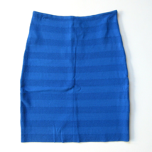 NWT Torn by Ronny Kobo Claire in Royal Blue Pointelle Stretch Knit Mini Skirt L - £22.86 GBP