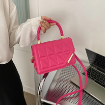  Fashion Shoulder Bag Plaid PU Leather Ladies Crossbody Bags for Women - $19.42+