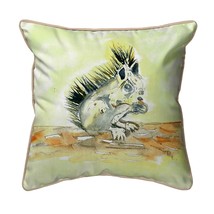 Betsy Drake Baby Squirrel Large Pillow 18x18 - £43.51 GBP