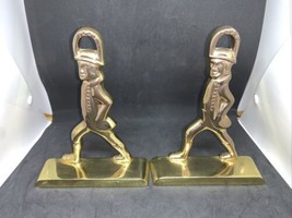 Lot of 2 Vintage Brass Virginia Metal Crafters Hessian Soldier Door Stop... - £56.04 GBP