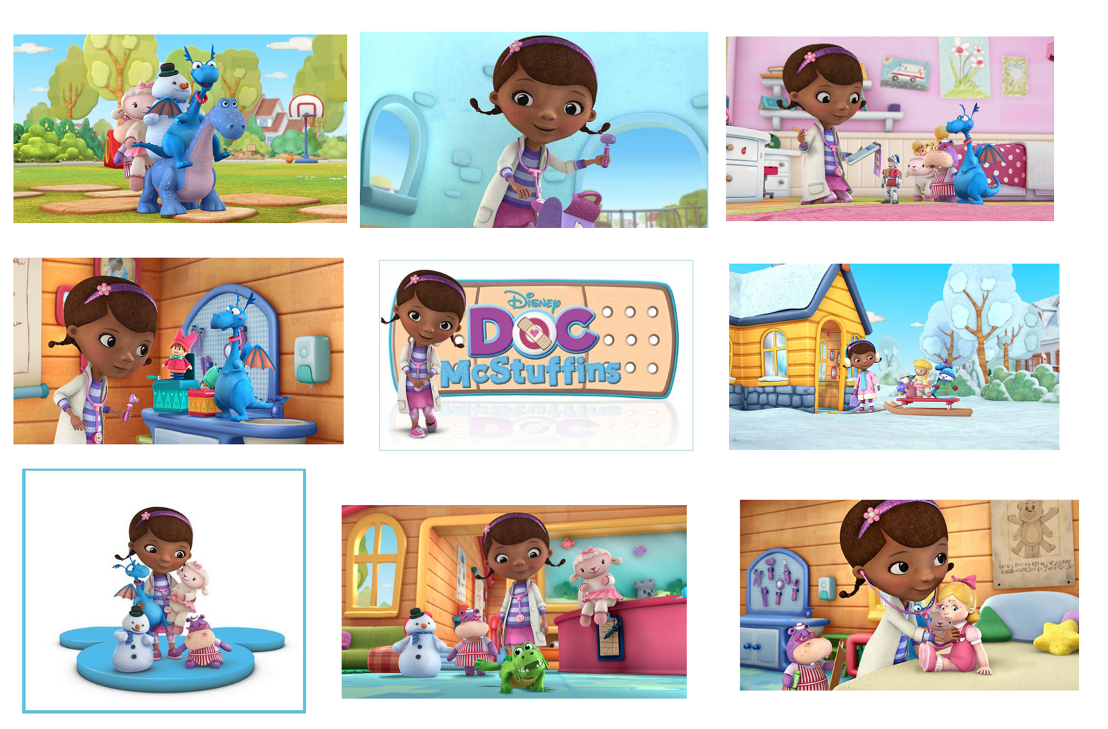 9 Doc McStuffins Stickers, Decorations, Party Supplies,Favors Labels B-Day