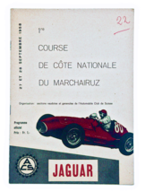Vintage 1958, 1st Annual Course de Cote Nationale du Marchairuz, Racing Program - £203.81 GBP