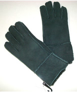 New NWT Womens Surell L Shearling Lamb Sheepskin Glove Suede Dark Green ... - £174.09 GBP