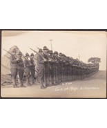 WWI Soldiers At Retreat RPPC Co. E, 5th Regiment Real Photo Postcard #152A - $367.35 MXN