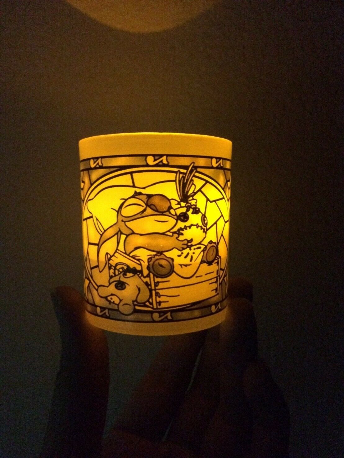 Disney Lilo Stitch and Scrump On Bed Figure Toy Night Light Lamp. Very RARE - $39.99
