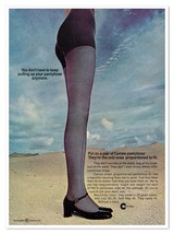 Cameo Pantyhose Woman&#39;s Legs Black Mary Janes Vintage 1968 Full-Page Mag... - £7.62 GBP