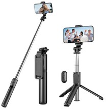 Selfie Stick Tripod with Detachable Wireless Remote, 4 in 1 Extendable P... - $17.80