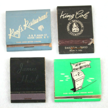 4 Vintage Matchbooks FULL Roofs Restaurant King Cole James Hotel Henry Watterson - £23.48 GBP