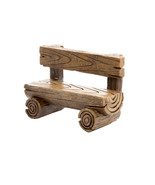 Simple Resin Loglike Fairy Garden Bench - $20.50