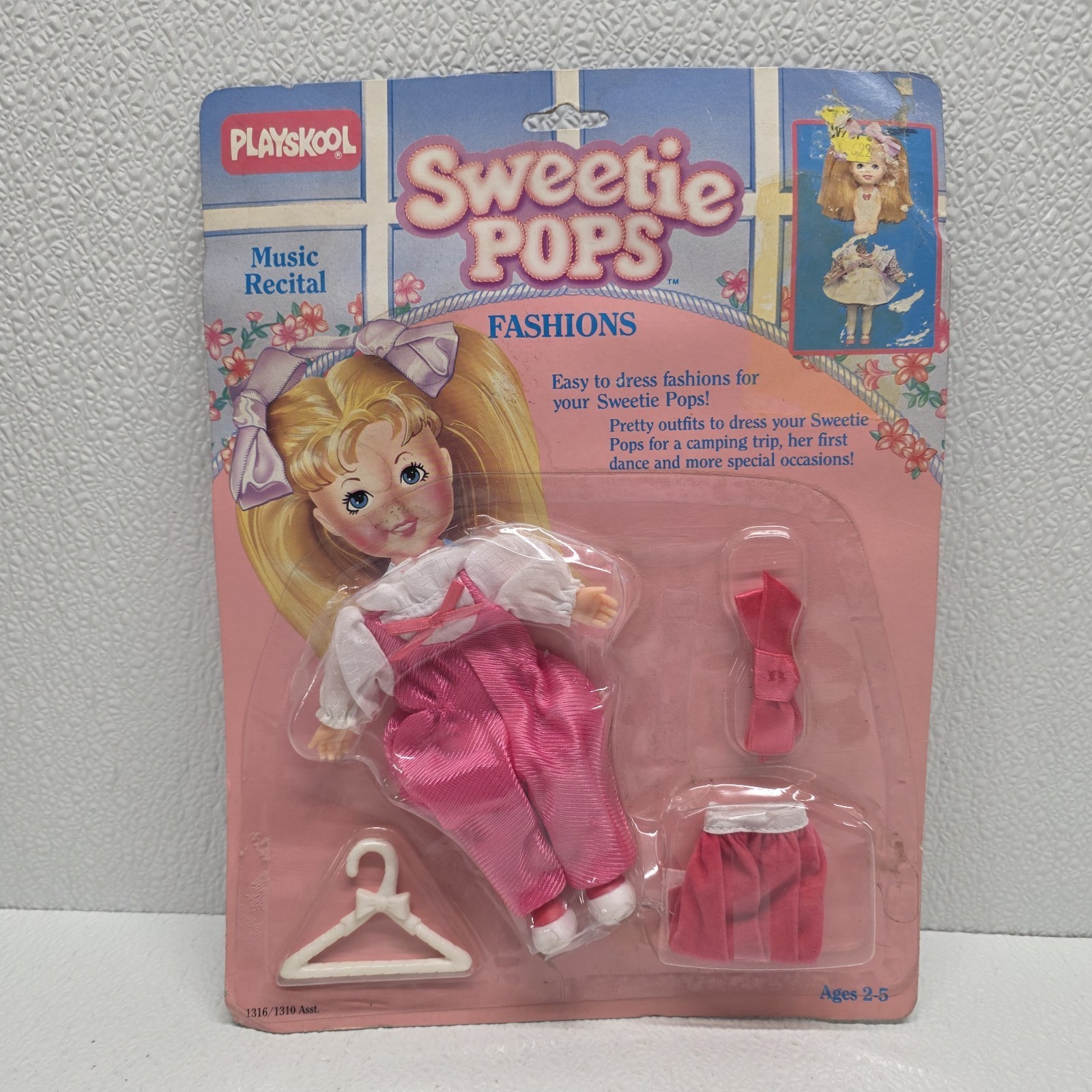 Playskool Sweetie Pops Doll Clothes Music Recital Fashion Vintage Sealed - $10.79