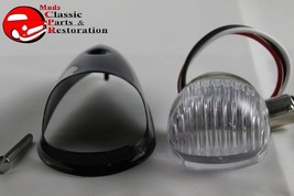 Guide Style Headlight Black LED Turn Signal Marker Light Housing Clear 1... - $43.36