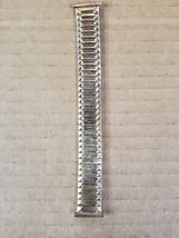 Speidel Stainless  gold fill Stretch link 1970s Vintage Watch Band Nos W39 - £43.86 GBP