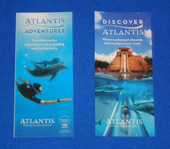 Brand New Atlantis Adventures Bahamas Brochure + Bonus Atlantis Water Park Flyer - £3.12 GBP