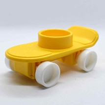 Vintage Fisher Price Little People Yellow School House Skateboard #2550 ... - £10.88 GBP