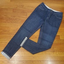 Boden Jeans Size 4R Boyfriend WC 138 Dark Wash Cotton Cropped Ankle Cuff Stretch - £38.29 GBP