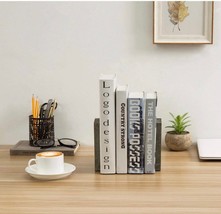 Vintage Gray Slatted Bookends, Set of 2 - $14.94
