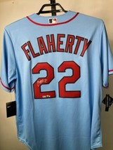Jack Flaherty St. Louis Cardinals Autographed Blue Nike L Signed Jersey ... - $233.74