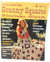 Woman&#39;s Day  Granny Squares  Issue #1 August 1973 Cool Retro Fashions! - £11.59 GBP