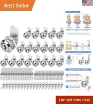 20 Pack Keyed Alike 5/8&quot; Cabinet Locks with Keys - Waterproof Durable Zi... - $1,092.89 MXN